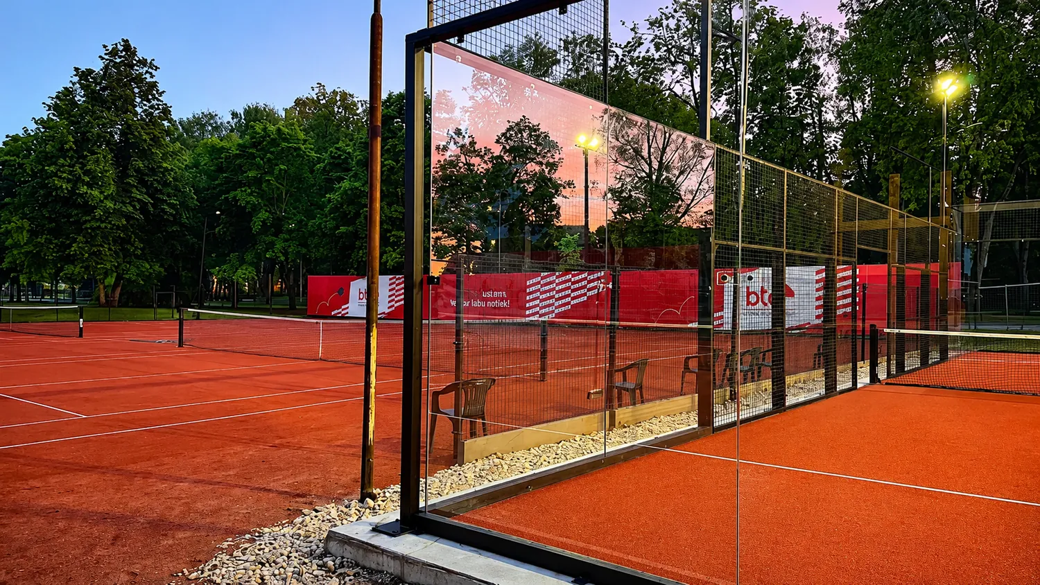 Padel and tennis courts in Sigulda